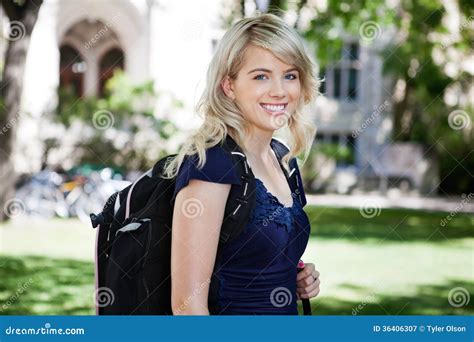 Sweet Smiling College Girl Stock Image Image Of Adult 36406307