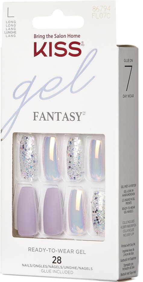 Kiss Gel Fantasy Sztuczne Paznokcie Klej Fl Zestaw Szt