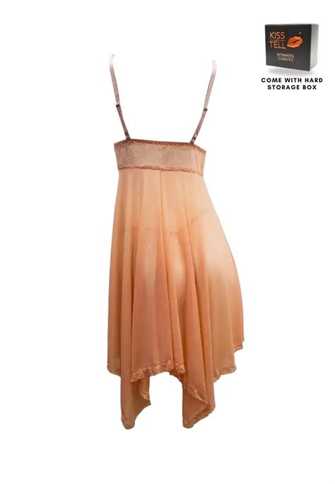 Buy Kiss Tell Premium Alurra Lingerie Corset Night Gown Nighties Ribbon In Nude Online