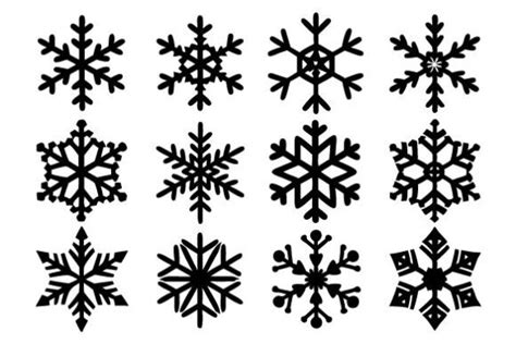 Snowflake Silhouette SVG Graphic by Creative Art · Creative Fabrica