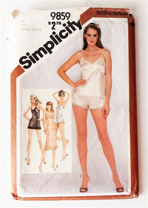 S Lingerie Short And Long Slips Teddy Camisole Panties Etsy