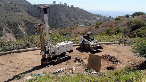 Hillside Drilling In California California Drilling Shoring Excavation Contractor