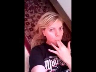 Blonde Girl Films Herself With Her Phone Masturbating Solo Solo Porn Xhamster