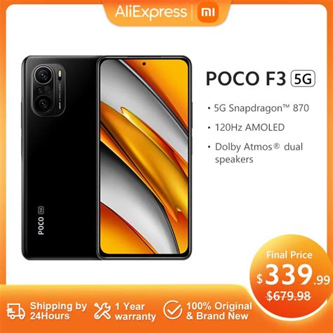 Global Version Poco F3 Nfc 5G 6Gb 128Gb/8Gb 256Gb Smartphone Snapdragon ...