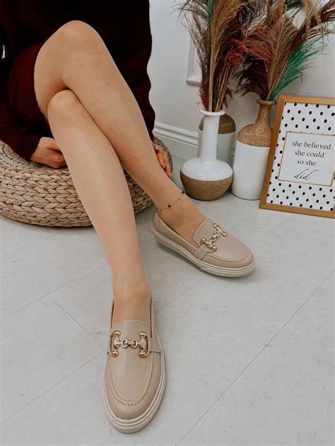 Nude Cilt Eddy Toka Detay Kad N Loafer