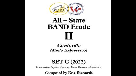 Wmea All State Band Audition Etude Ii Set C 2022 Cantabile Eric