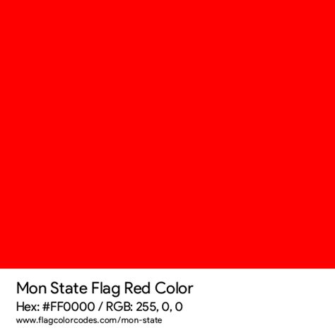 Mon State flag color codes