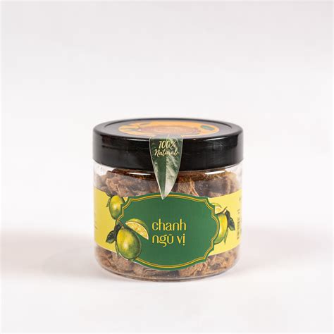 Chanh ngũ vị 150g (Hộp) - Món ăn vặt lành mạnh