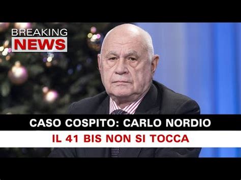 Carlo Nordio Caso Cospito Il Bis Non Si Tocca Riviera Comunicazione