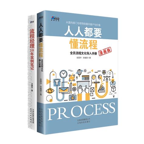【流程2本套】流程经理10年案例笔记人人都要懂流程全员流程文化导入手册漫画版套装2册流程管理企业管理书籍比pdca覆盖更全面虎窝淘