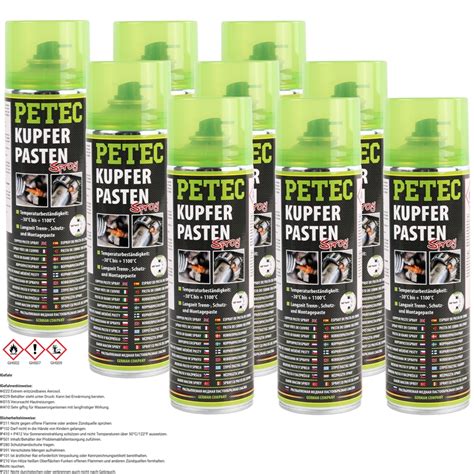 X Petec Kupferpastenspray Ml Autoteile Werkzeuge De