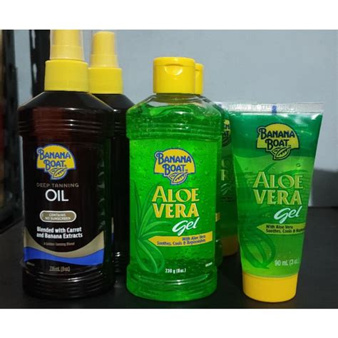 Jual Banana Boat Aloe Vera Gel Banana Boat Deep Tanning Oil Banana