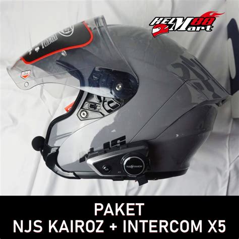 Jual Helm Njs Kairoz Interkom X Paket Helm Intercom Shopee