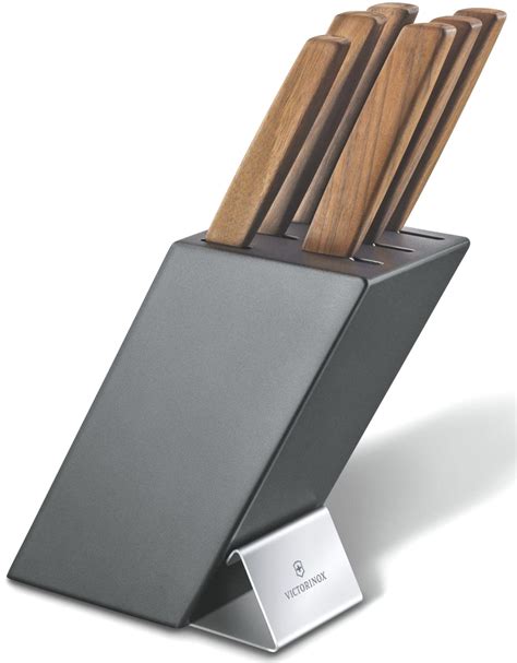 Набор кухонных ножей Victorinox Swiss Modern Cutlery Block с подставкой ...