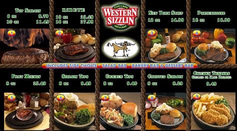 Western Sizzlin Steak And More Menu Urbanspoonzomato