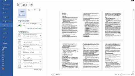 WORD 10 Aperçu avant impression YouTube