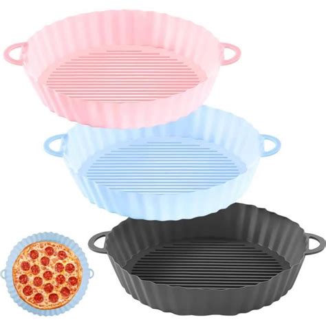 Pcs Panier Friteuse En Silicone Accessoire Air Fryer Pot En Silicone