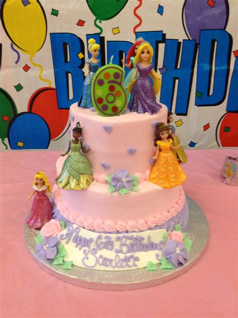 Disney Princess Birthday Cake Two Tier Cake Made At Grandmas Bakery