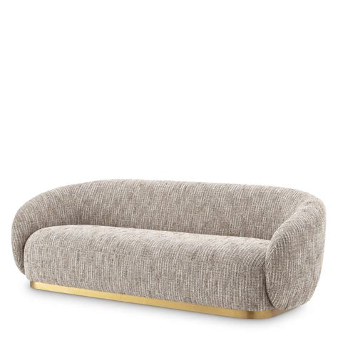 Eichholtz Sofa Brice Mademoiselle Beige Bei Villatmo Curved Couch