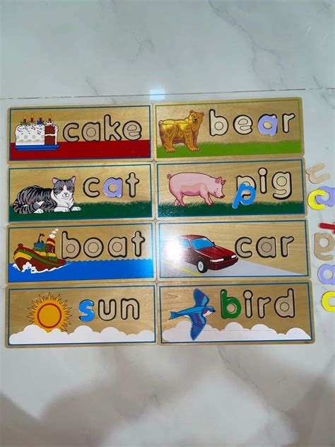 Melissa And Doug See And Spell Spelling Puzzleblocks Hobbies And Toys