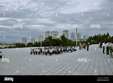 Mansu Hill Grand Monument in North Korea Stock Photo - Alamy