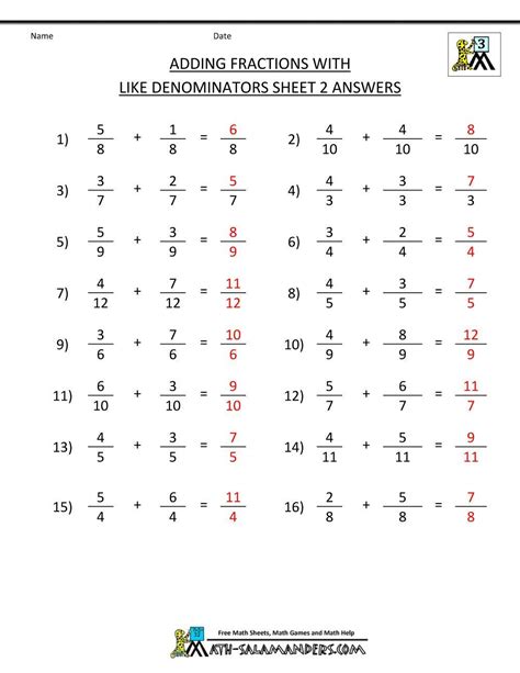 Division Of Fractions Worksheets With Answers Divide Fractio