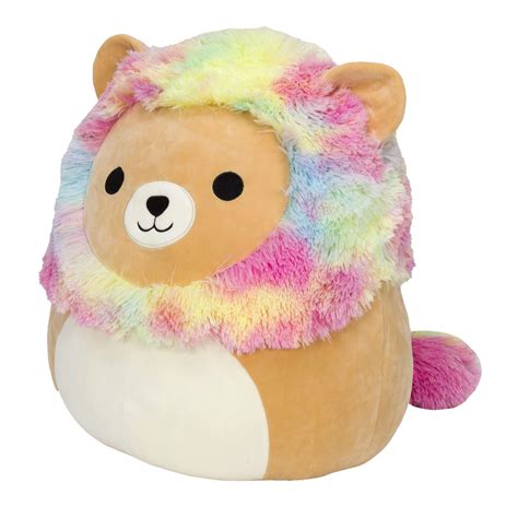 Squishmallows Official Kellytoy Plush 12" Leonard The Rainbow Mane Lion
