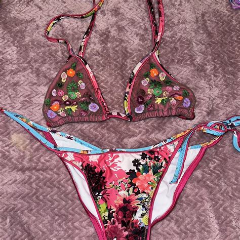 AGUA BENDITA BIKINI SIZE LARGE Depop