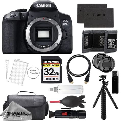 Canon EOS 850D/Rebel T8i DSLR Camera (Body Only) + 32GB + Extra ...