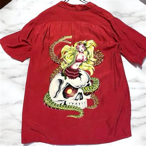 Hysteric Glamour S Vintage Nude Girl Aloha Shirt Si Gem