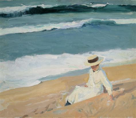 Museoteca En La Playa Biarritz Sorolla Y Bastida Joaqu N