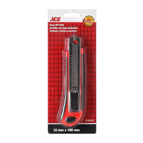 Ace Snap Off Utility Knife 18mm X 100mm Ahpi