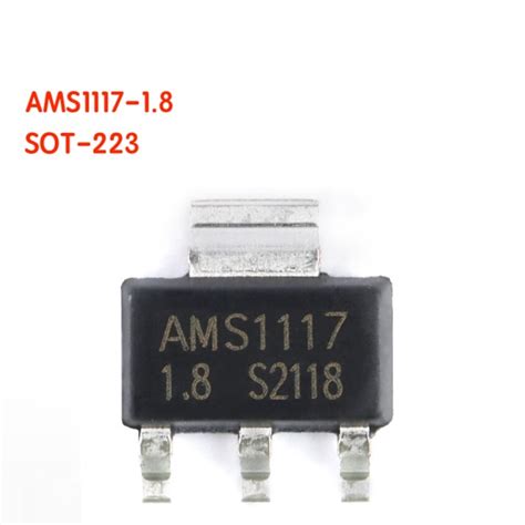 20PCS Lot AMS1117 1 8 LM1117 SOT 223 1 8V AMS1117 Voltage Regulator 100