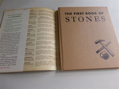 Vintage Book The First Book Of Stones By Mb Cormack Pictures By Mk