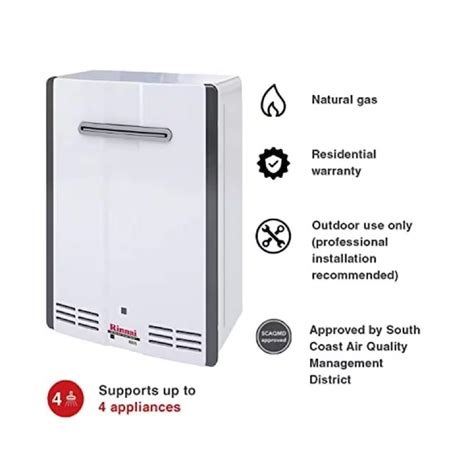 Rinnai Super High Efficiency 75 Gpm Residential 160000 Btu Natural Gas Exterior Tankless Water