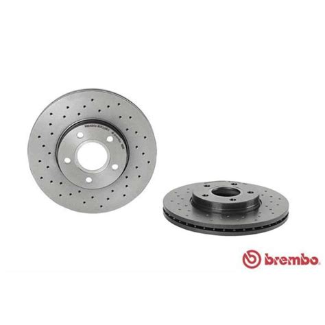 Brembo X Bremsscheibe Vorne Gelocht Innenbel F R Ford Focus Ii Ebay