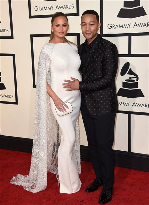 Chrissy Teigen and Husband John Legend Attend The Grammy Awards ...