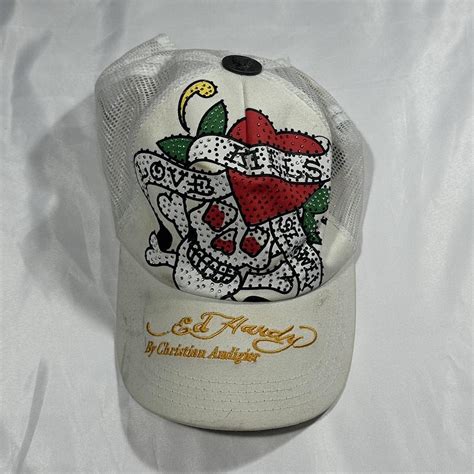 Bedazzled Love Kills Slowly Ed Hardy Hat Size Os Depop