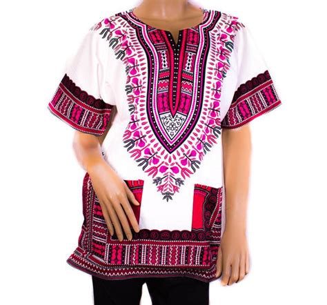 Dashiki Men Dashiki Women Whitepink Dw11 Tess World Designs