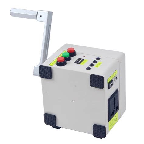 220v Small Scale Hand Crank Generator Portable Power Supply Emergency