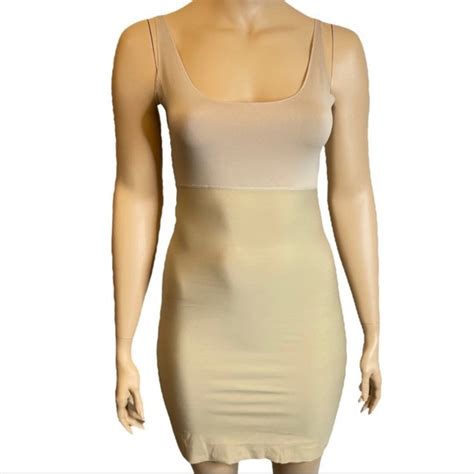 Spanx Intimates Sleepwear Spanx Shapewear Tank Slip In Nude Medium Poshmark