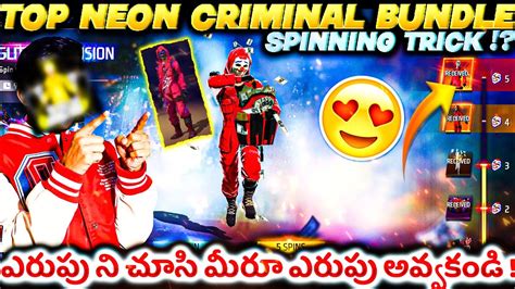 New Neon Top Criminal Bundle Spinning Trick😍 Criminal Bundle Spinning In Telugu Rip 5k