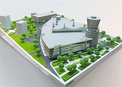 Макет бизнес-центра – макетная студия Сергея Брусянина – SBMAKET