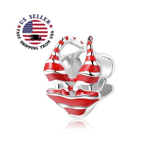 Bikini Traje De Ba O Encanto Plata De Ley Bikini Perla Traje De Ba O Rojo Encanto Encanto De