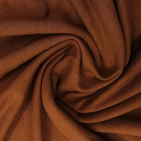 Rust Bamboo Stretch Fleece Fabric Natures Fabrics