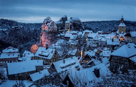 Хонштайн, Германия | Germany in winter, Village photos, Winter snow ...