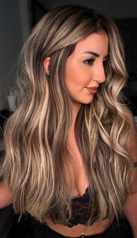 Honey Blonde Highlights Ideas Hight Contrast Golden Honey Highlights In Balayage