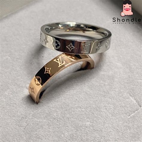 Nhẫn LV Unisex Thép L Không Gỉ Hot Trend Shopee Việt Nam