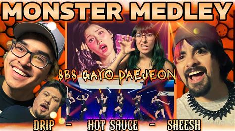 DRIP HOT SAUCE SHEESH American S FIRST TIME REACTION TO BABYMONSTER AT SBS GAYO DAEJEON