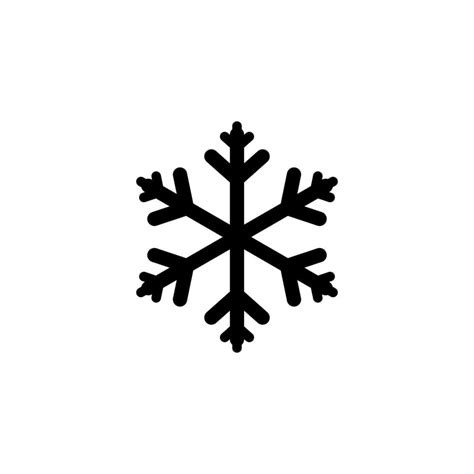 Snowflake icon, logo isolated on white background 10356198 Vector Art ...